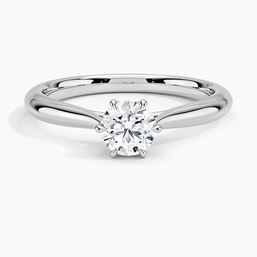 Catalina Solitaire Ring Platinum Round Engagement Ring