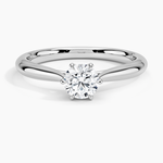 Catalina Solitaire Ring Platinum Round Engagement Ring