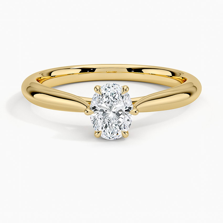 Catalina Solitaire Ring Yellow Gold 18k Oval Engagement Ring