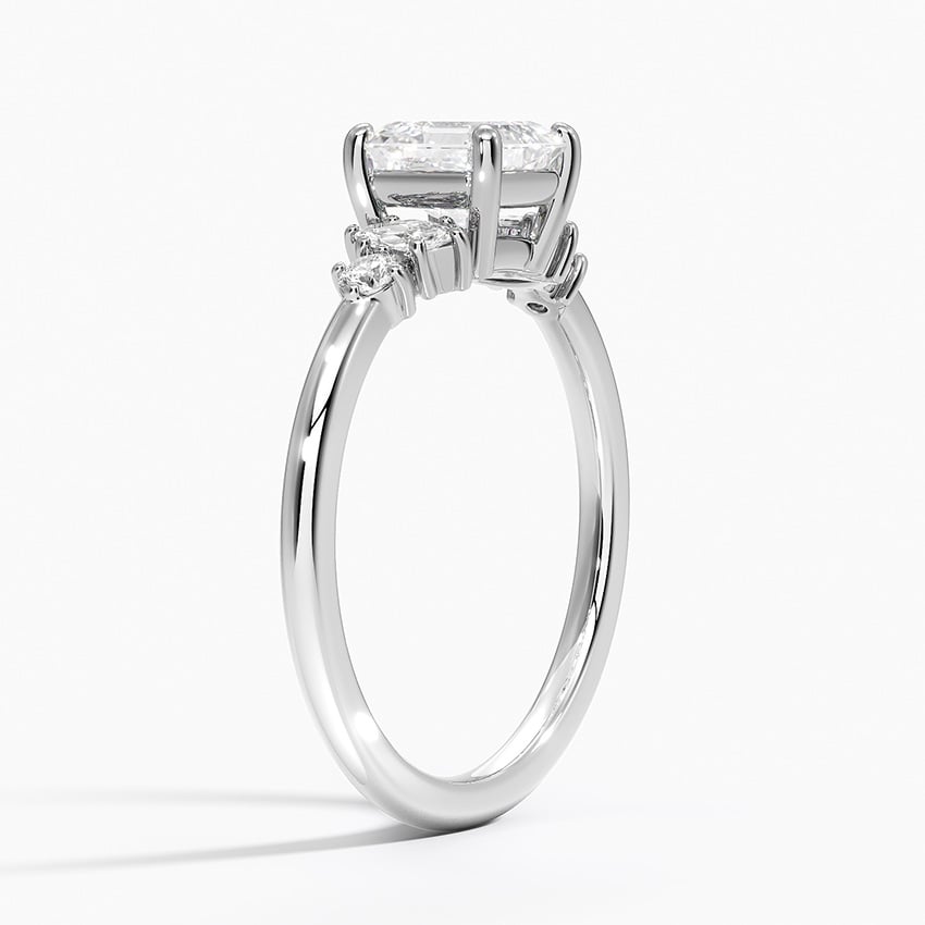 Miroir Diamond Ring Platinum Asscher Engagement Ring