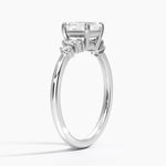 Miroir Diamond Ring Platinum Asscher Engagement Ring
