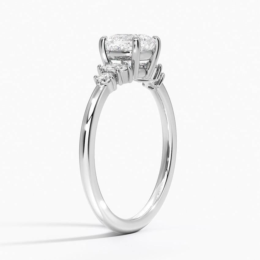 Miroir Diamond Ring Platinum Cushion Engagement Ring