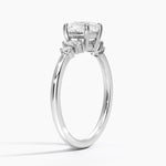 Miroir Diamond Ring Platinum Cushion Engagement Ring