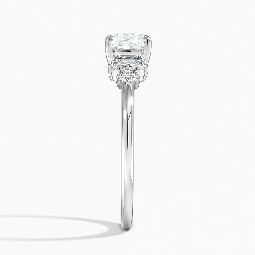 Miroir Diamond Ring Platinum Cushion Engagement Ring
