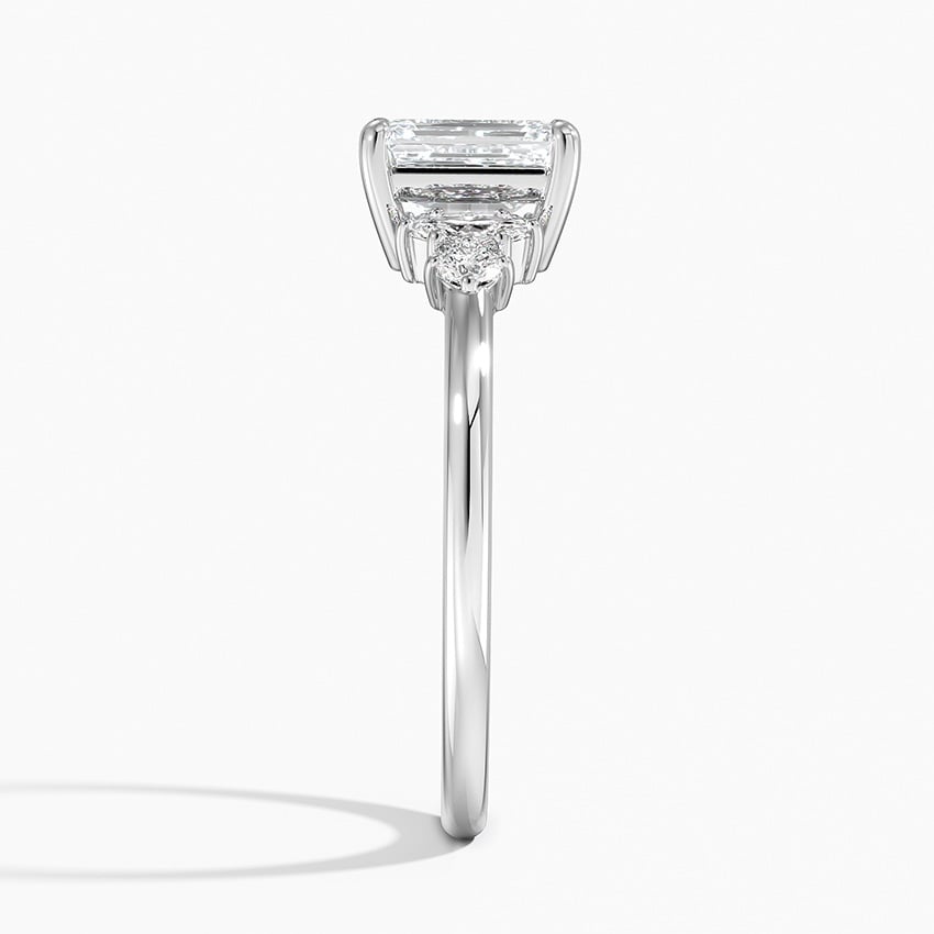 Miroir Diamond Ring Platinum Emerald Engagement Ring