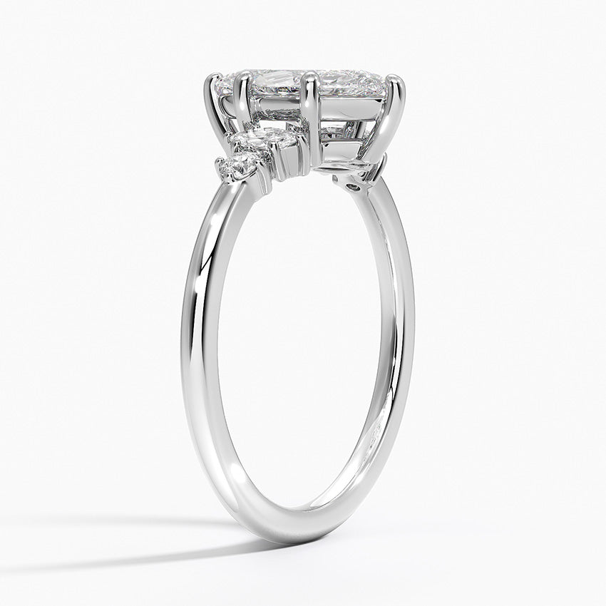 Miroir Diamond Ring Platinum Marquise Engagement Ring