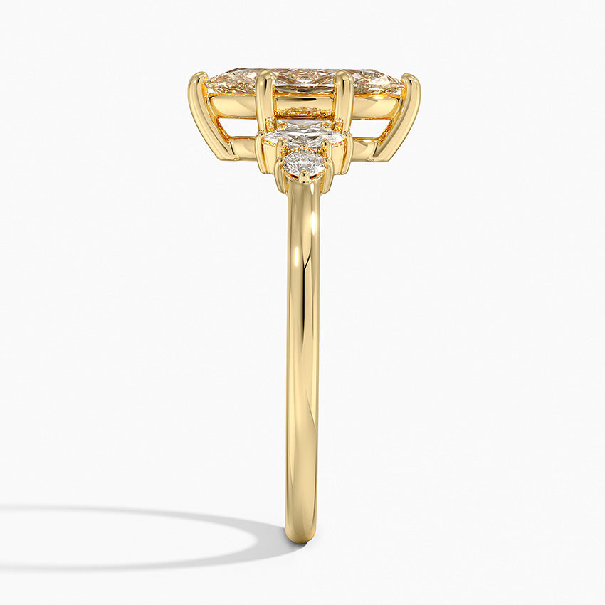 Miroir Diamond Ring Yellow Gold 18k Marquise Engagement Ring