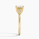Miroir Diamond Ring Yellow Gold 18k Princess Engagement Ring