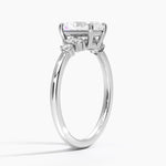 Miroir Diamond Ring Platinum Radiant Engagement Ring