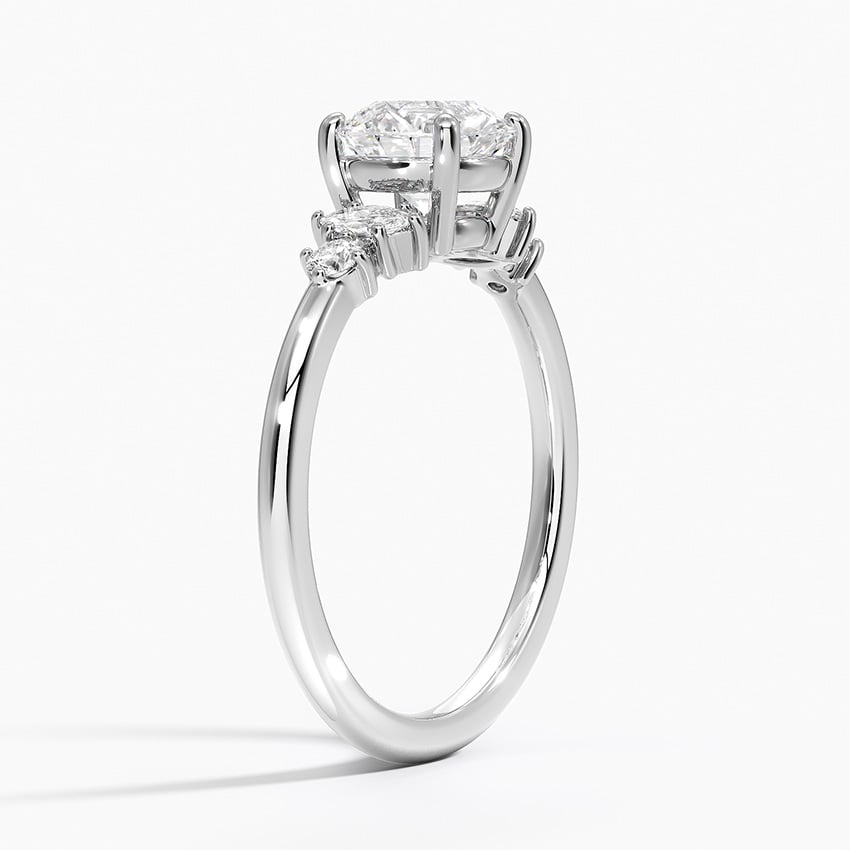 Miroir Diamond Ring Platinum Round Engagement Ring