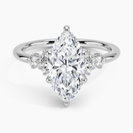 Miroir Diamond Ring Platinum Marquise Engagement Ring
