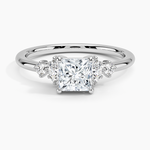 Miroir Diamond Ring Platinum Princess Engagement Ring