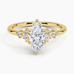 Miroir Diamond Ring Yellow Gold 18k Marquise Engagement Ring