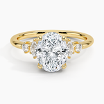 Miroir Diamond Ring Yellow Gold 18k Oval Engagement Ring