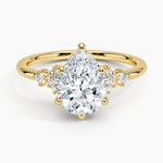 Miroir Diamond Ring Yellow Gold 18k Pear Engagement Ring