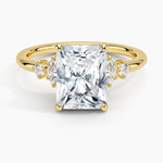 Miroir Diamond Ring Yellow Gold 18k Radiant Engagement Ring