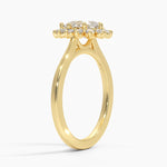 Sunburst Halo Diamond Ring (1/4 ct. tw.) Yellow Gold 18k Pear Engagement Ring