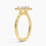Sunburst Halo Diamond Ring (1/4 ct. tw.) Yellow Gold 18k Radiant Engagement Ring