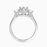 Elodie Perfect Fit Three Stone Diamond Ring (1/2 ct. tw.) Platinum Pear Engagement Ring