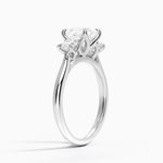 Elodie Perfect Fit Three Stone Diamond Ring (1/2 ct. tw.) Platinum Princess Engagement Ring