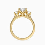 Elodie Perfect Fit Three Stone Diamond Ring (1/2 ct. tw.) Yellow Gold 18k Princess Engagement Ring