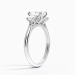 Elodie Perfect Fit Three Stone Diamond Ring (1/2 ct. tw.) Platinum Radiant Engagement Ring