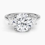 Elodie Perfect Fit Three Stone Diamond Ring (1/2 ct. tw.) Platinum Round Engagement Ring