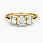 Elodie Perfect Fit Three Stone Diamond Ring (1/2 ct. tw.) Yellow Gold 18k Princess Engagement Ring