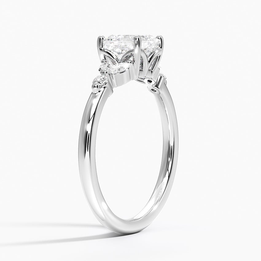 Verbena Diamond Ring Platinum Asscher Engagement Ring