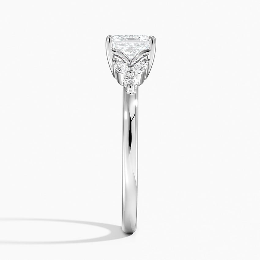 Verbena Diamond Ring Platinum Asscher Engagement Ring