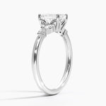 Verbena Diamond Ring Platinum Emerald Engagement Ring