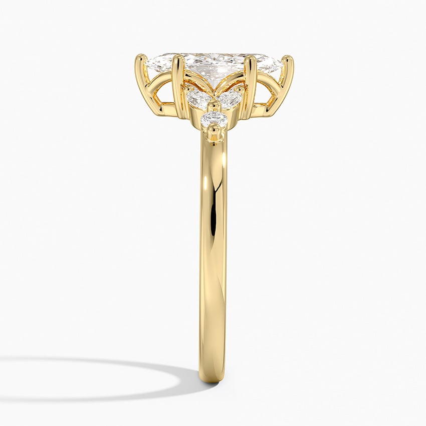 Verbena Diamond Ring Yellow Gold 18k Marquise Engagement Ring
