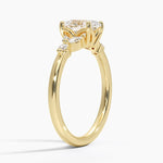 Verbena Diamond Ring Yellow Gold 18k Oval Engagement Ring