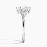 Verbena Diamond Ring Platinum Pear Engagement Ring