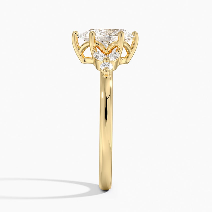 Verbena Diamond Ring Yellow Gold 18k Pear Engagement Ring