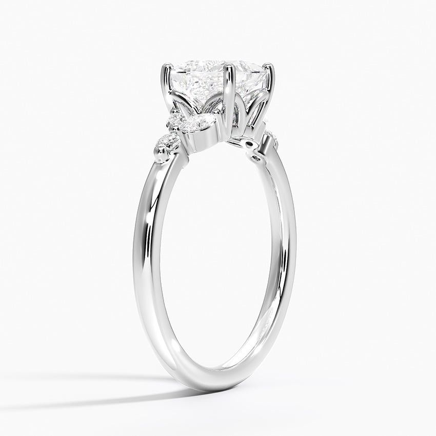 Verbena Diamond Ring Platinum Princess Engagement Ring