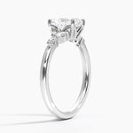 Verbena Diamond Ring Platinum Radiant Engagement Ring