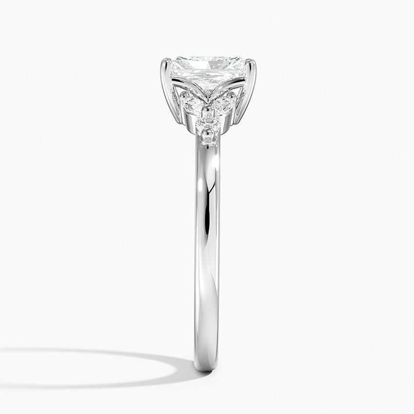 Verbena Diamond Ring Platinum Radiant Engagement Ring