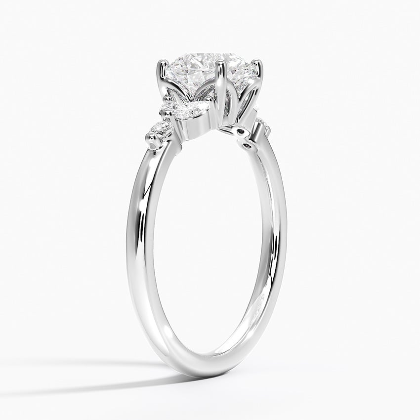 Verbena Diamond Ring Platinum Round Engagement Ring