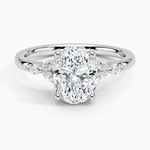 Verbena Diamond Ring Platinum Oval Engagement Ring