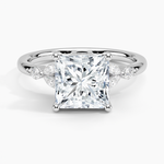 Verbena Diamond Ring Platinum Princess Engagement Ring