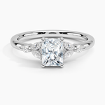 Verbena Diamond Ring Platinum Radiant Engagement Ring
