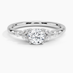 Verbena Diamond Ring Platinum Round Engagement Ring