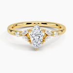 Verbena Diamond Ring Yellow Gold 18k Marquise Engagement Ring