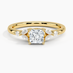 Verbena Diamond Ring Yellow Gold 18k Princess Engagement Ring