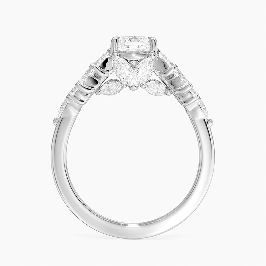 Grand Nadia Diamond Ring Platinum Cushion Engagement Ring