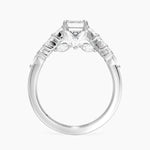 Grand Nadia Diamond Ring Platinum Emerald Engagement Ring