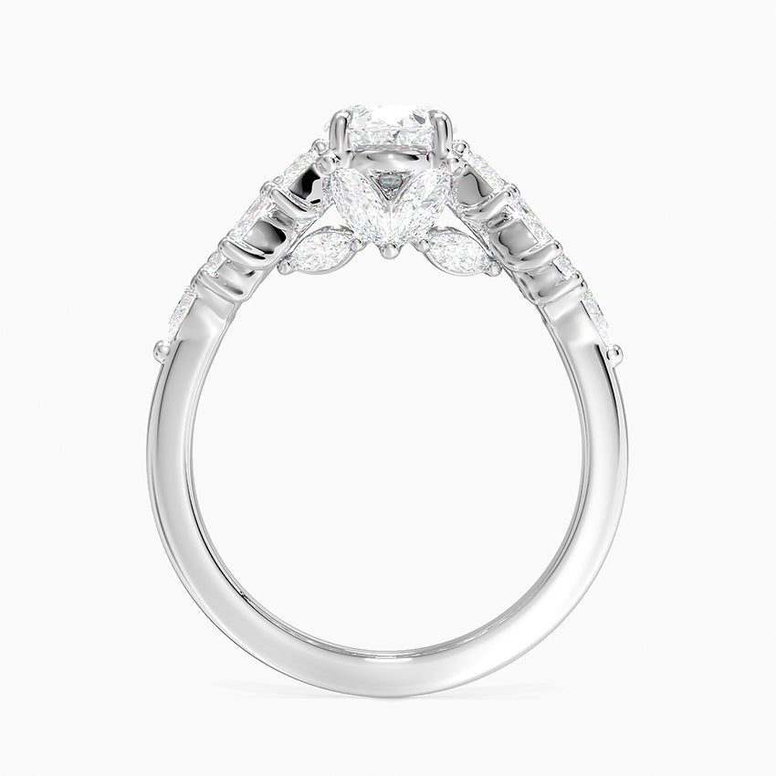 Grand Nadia Diamond Ring Platinum Oval Engagement Ring