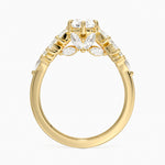 Grand Nadia Diamond Ring Yellow Gold 18k Pear Engagement Ring