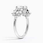 Grand Nadia Diamond Ring Platinum Radiant Engagement Ring
